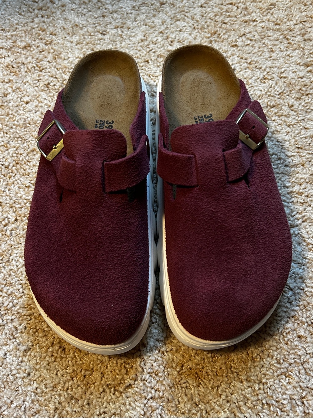 Birkenstock Women’s Papillio Boston Chunky in Berry Crush Size 8-8.5 - Picture 3 of 7